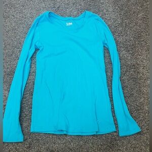 EUC - Justice -Teal Long Sleeve T-Shirt - Girls Size 16
